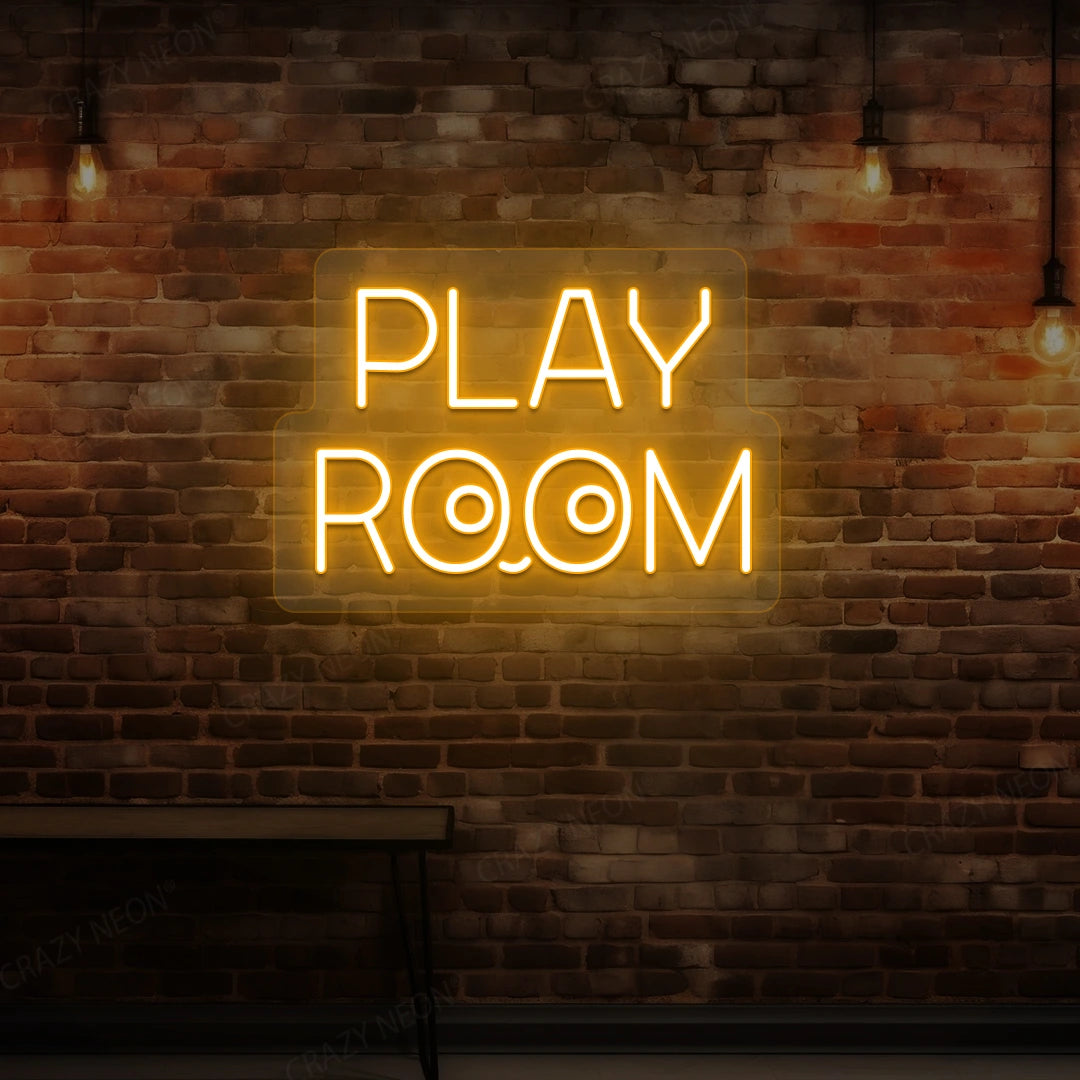 Play Room Eyes Neon Sign | Orange