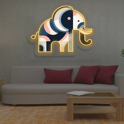 Abstract Trunk Neon Artwork Sign