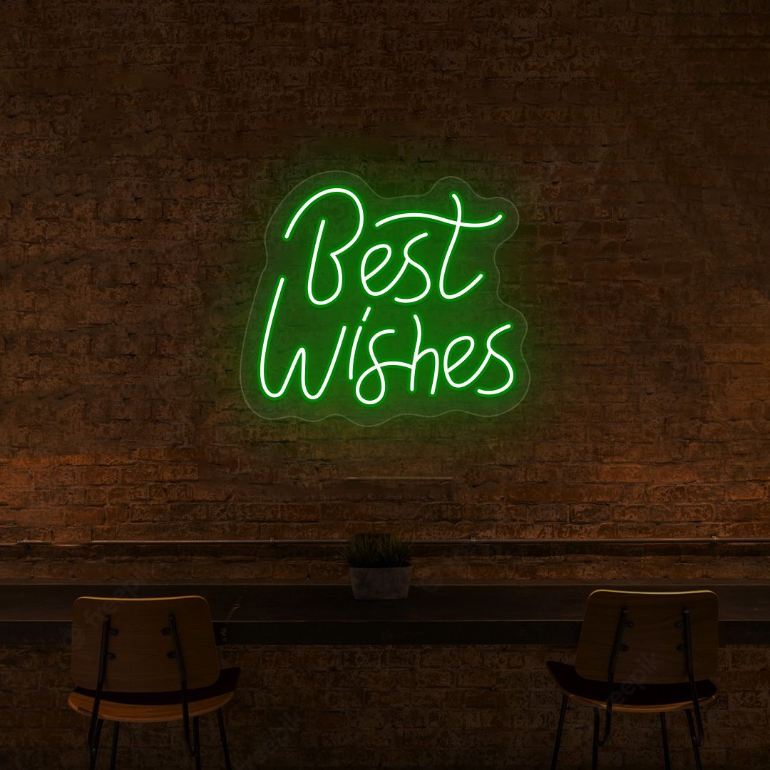 Best Wishes Neon Sign