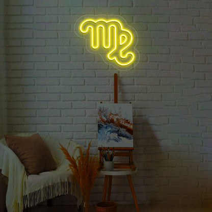 Virgo Zodiac Neon Sign | CNUS013282 | Yellow