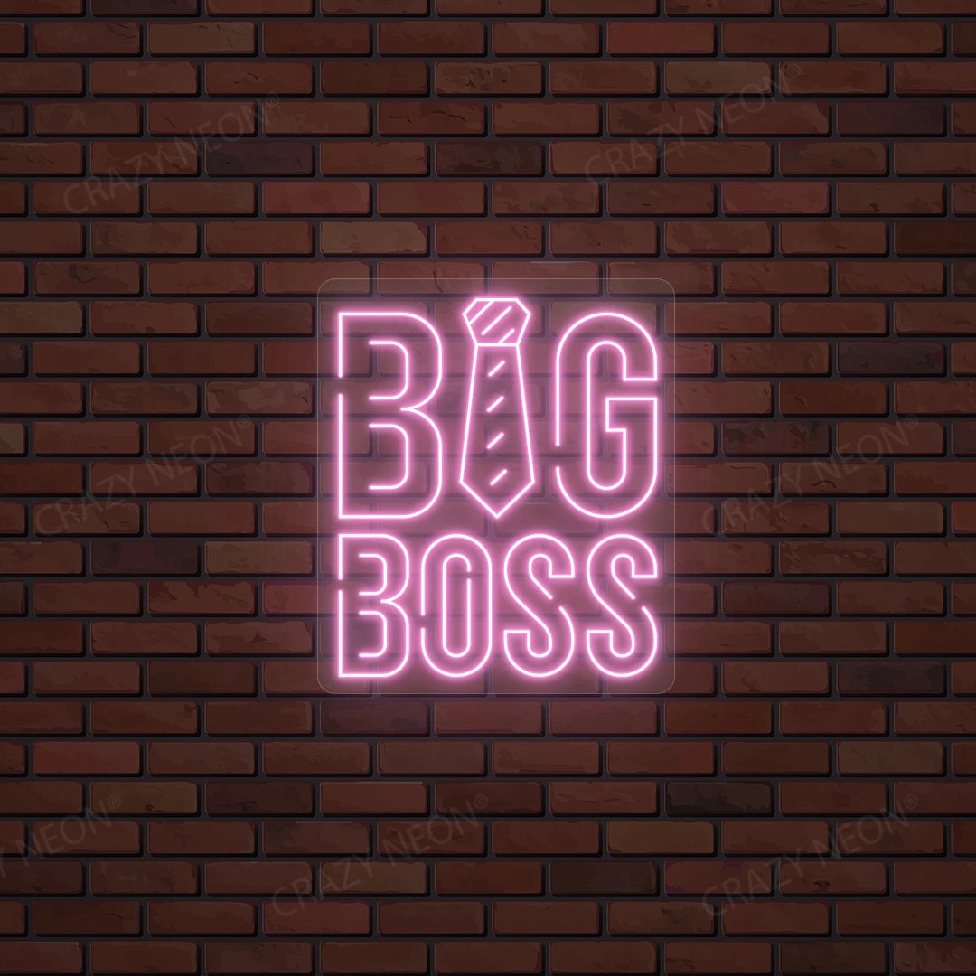 Big Boss Neon Sign | Pink