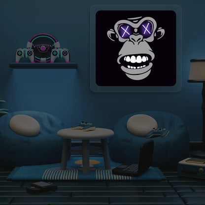 ApeX Neon Artwork in Purple color