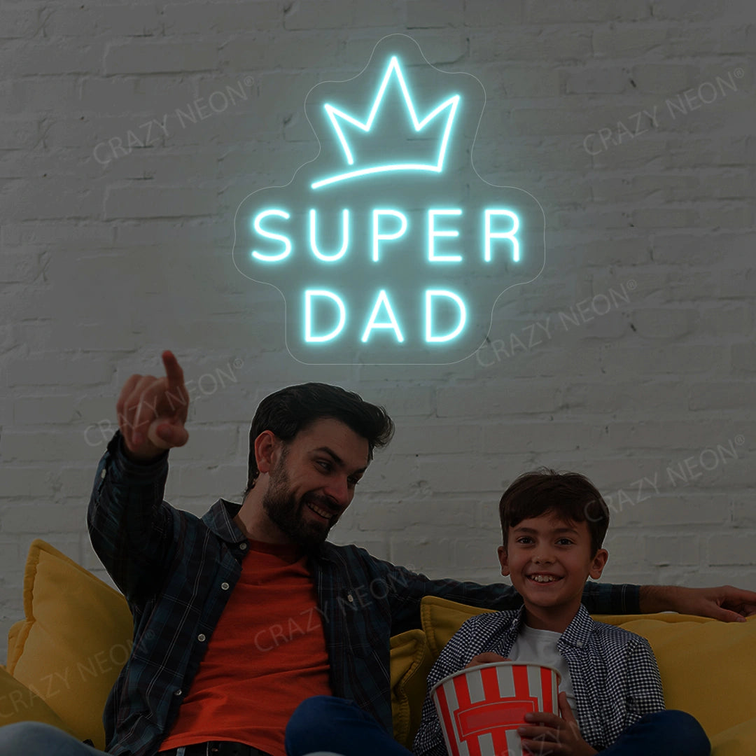 Super Dad Neon Sign | Iceblue