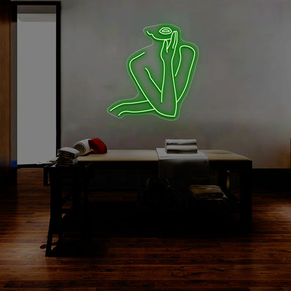 Women Pose Neon Sign | CNUS014514 | Green