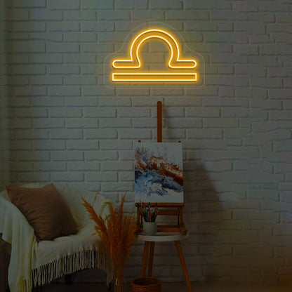 Libra Zodiac Neon Sign | CNUS013682 | Orange