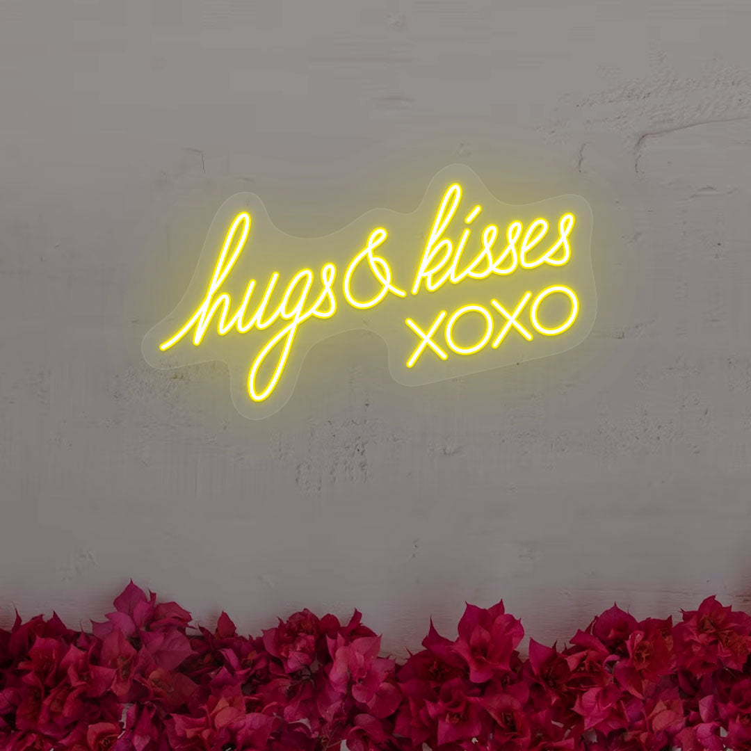Hugs And Kisses Xoxo Neon Sign