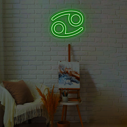 Cancer Zodiac Neon Sign | CNUS013922 | Green