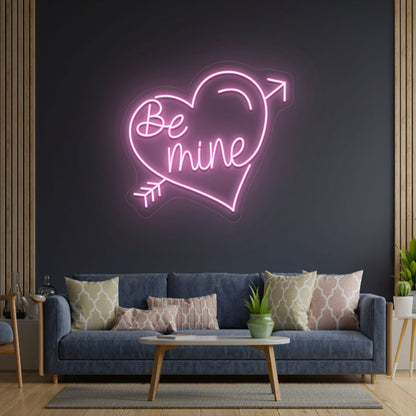 Be Mine Heart Neon Sign