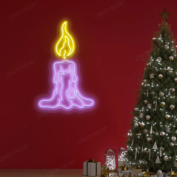 Candle Neon Sign