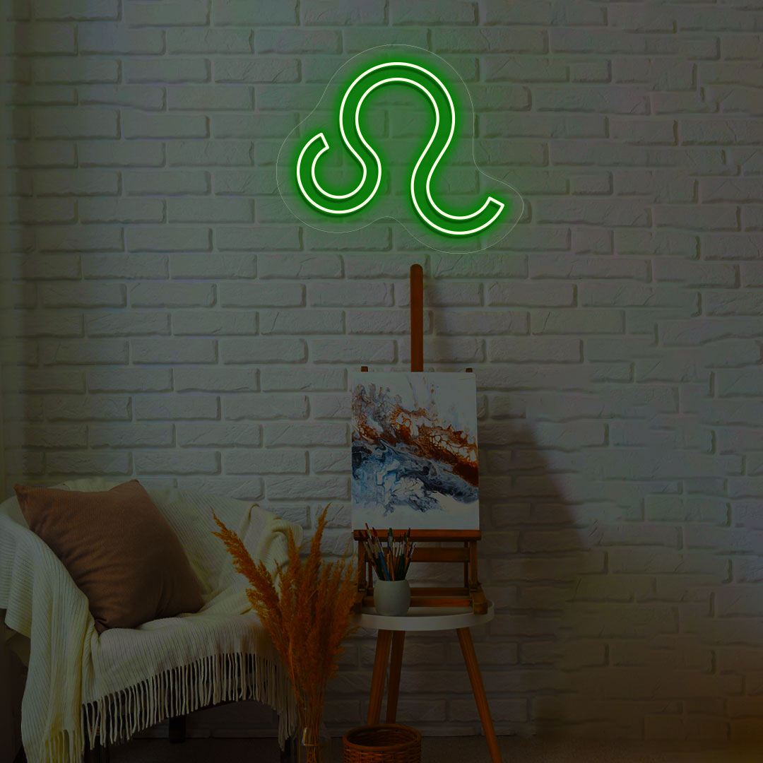 Leo Zodiac Neon Sign | CNUS013762 | Green