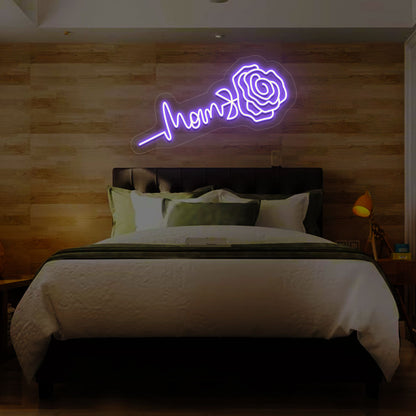 Mom Text Neon Sign | CNUS011624