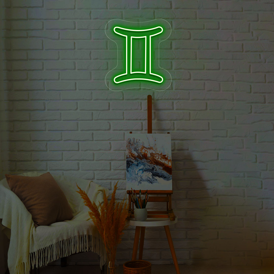 Gemini Zodiac Neon Sign | CNUS014162 | Green
