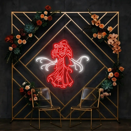 First Dance Wedding Neon Sign in Red color