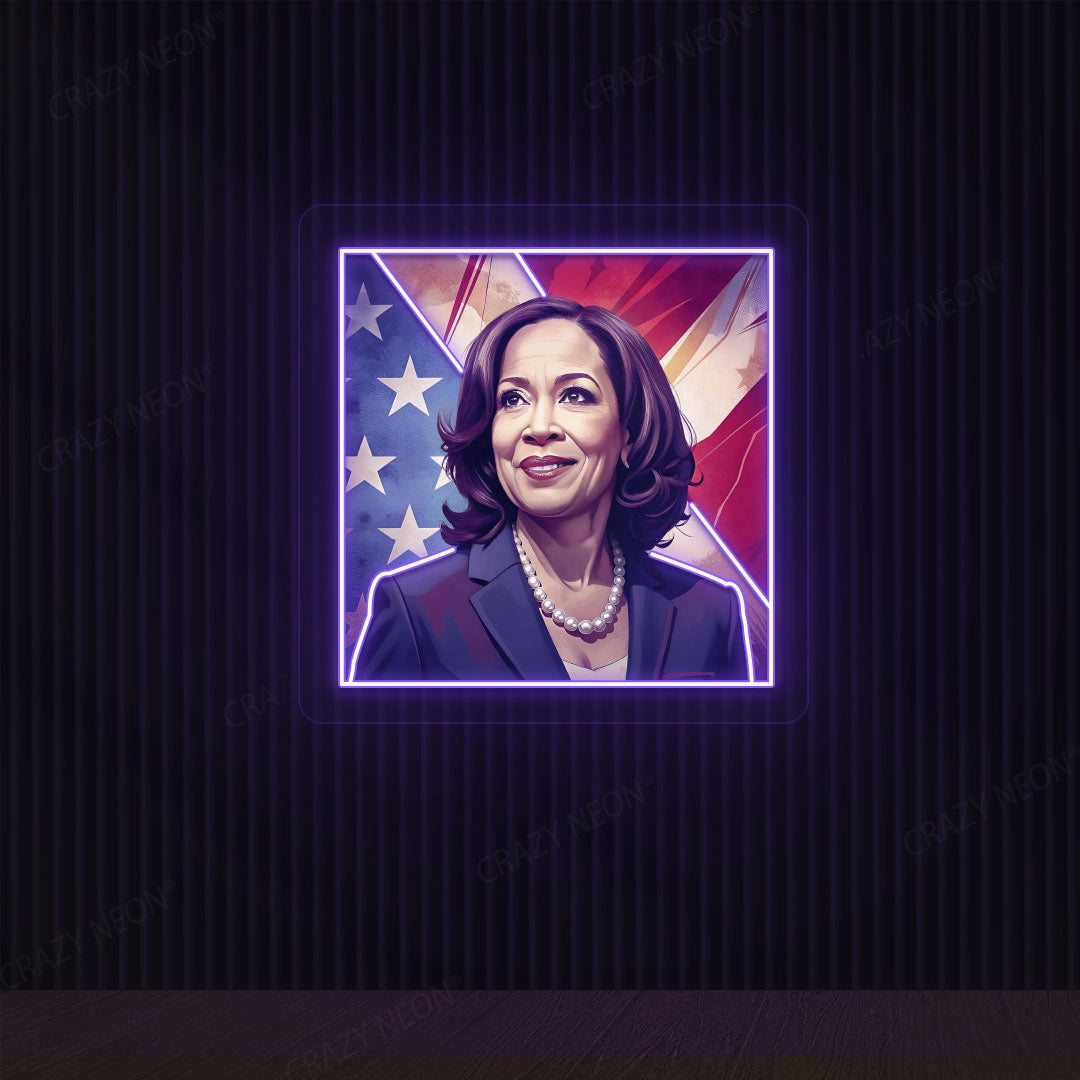 Kamala Harris For President Neon Sign