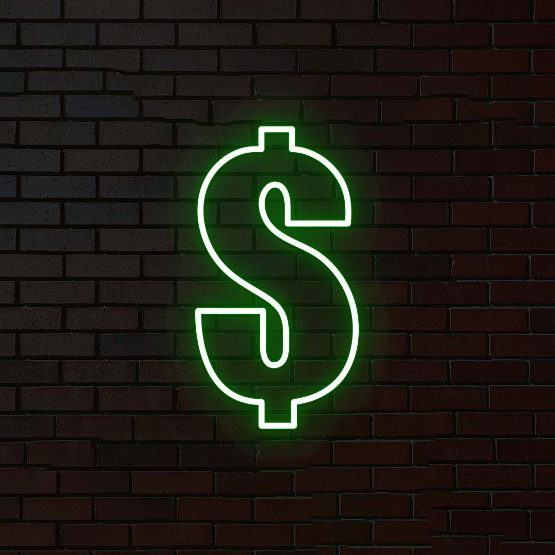 Dollar Neon Sign