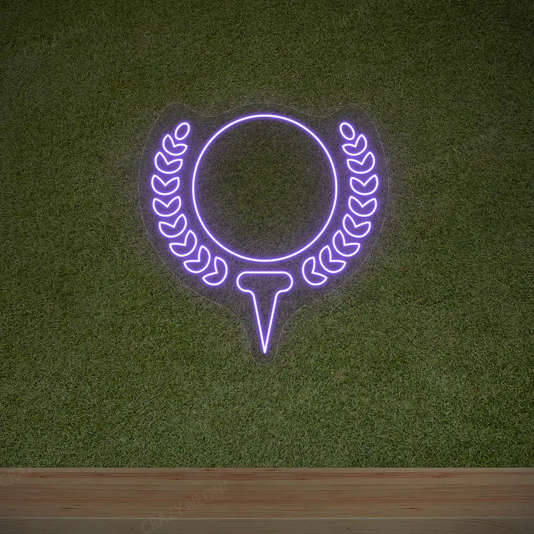 Golf Ball Neon Sign | Purple