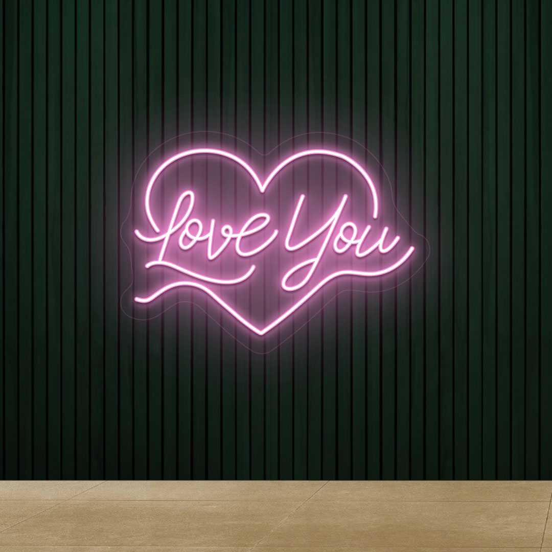Love You Inside Heart Neon Sign