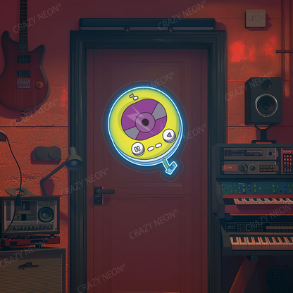 Vintage Music Neon Artwork | Iceblue