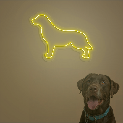 Labrador Neon Sign | Yellow