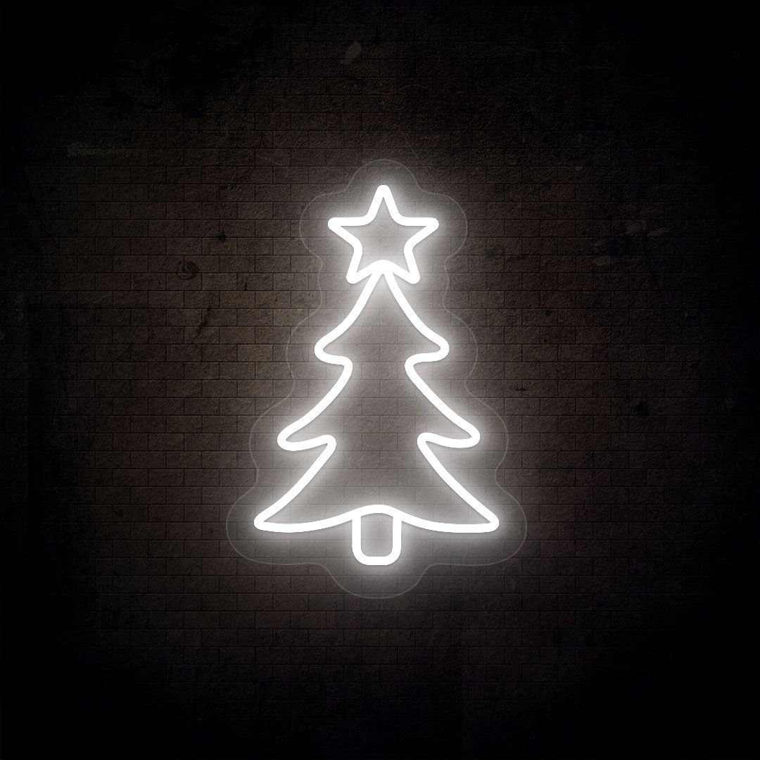 Christmas Tree Neon Sign | CNUS000083 | White