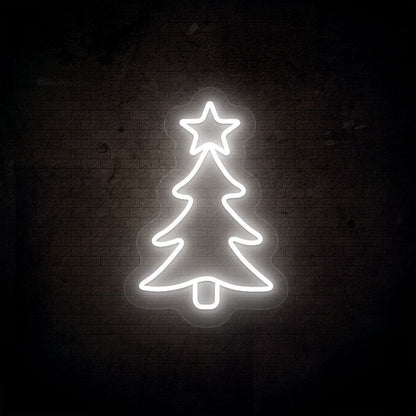 Christmas Tree Neon Sign | CNUS000083 | White