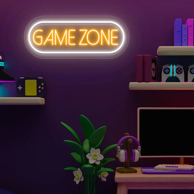 Game Zone Neon Sign | Orange