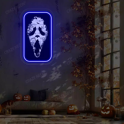 Slendrina X Reaper Illusion Neon Artwork | Blue