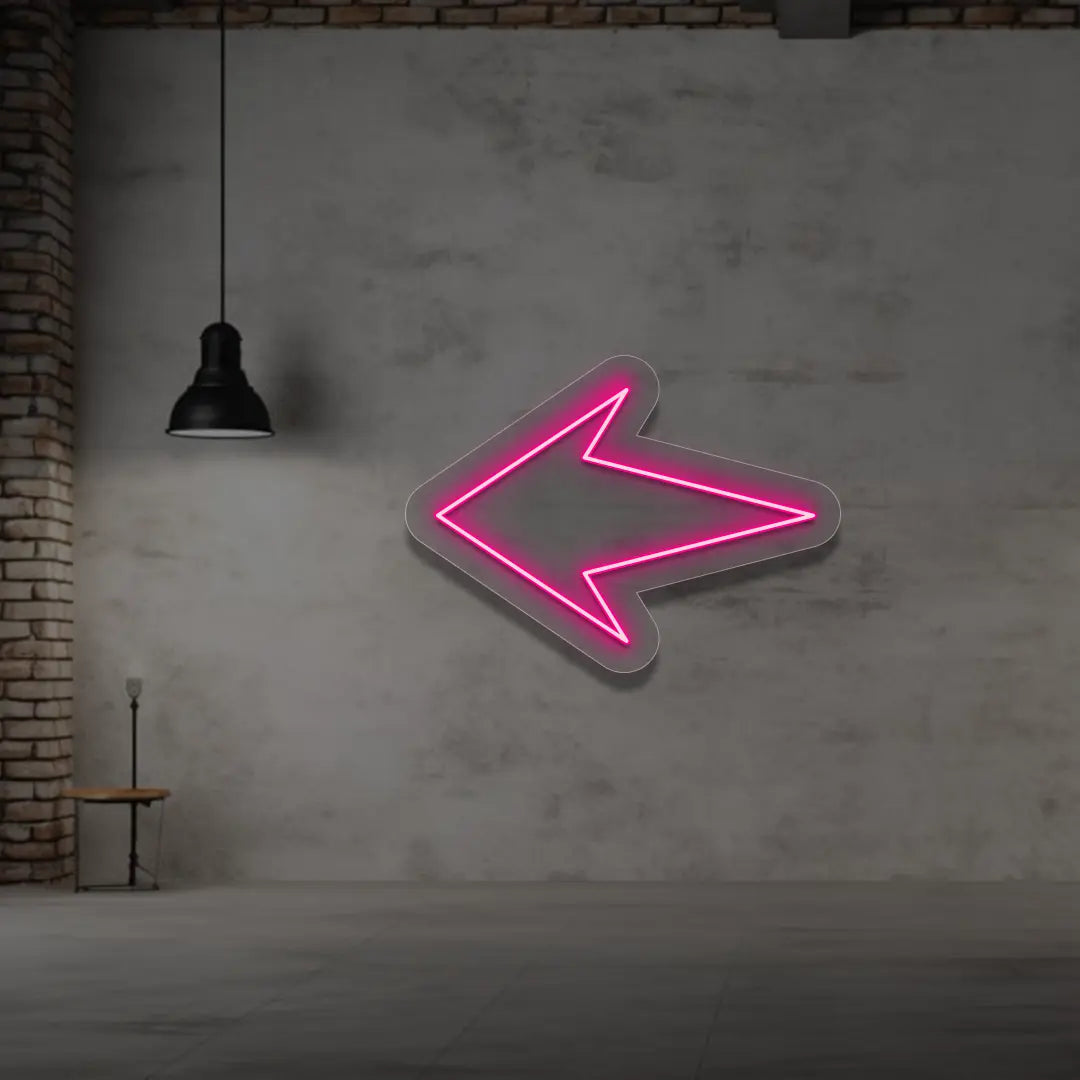 Left Right Neon Sign Install LED Left Arrow Neon Sign for Business – Crazy Neon