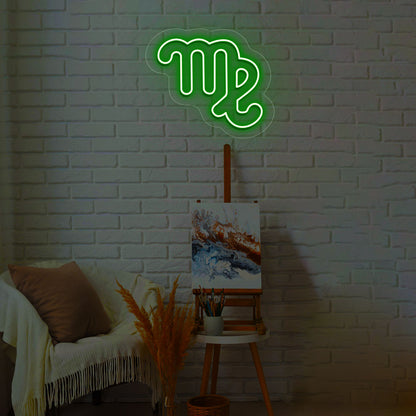 Virgo Zodiac Neon Sign | CNUS013282 | Green