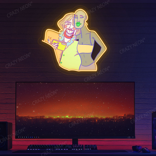 Snap Moment Neon Artwork | Orange