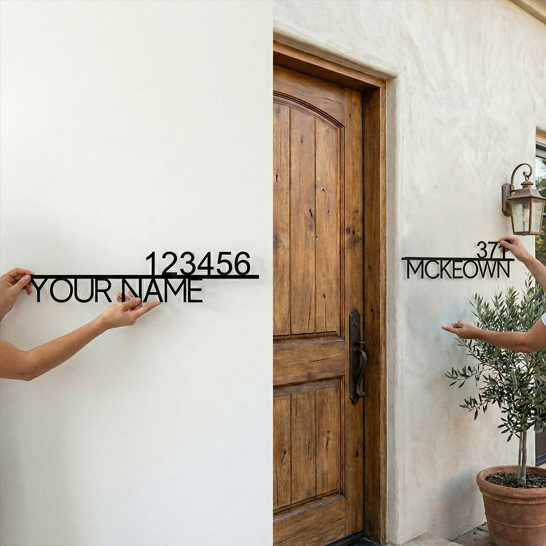 Metal Name and Address Signs