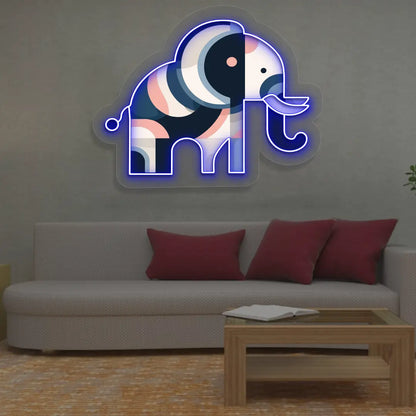 Abstract Trunk Neon Artwork Sign