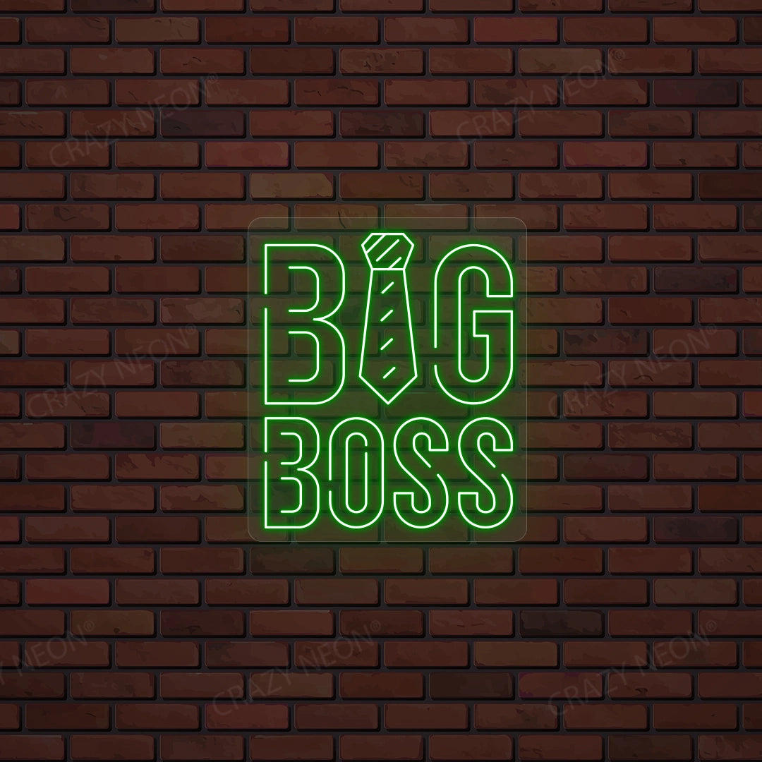 Big Boss Neon Sign | Green
