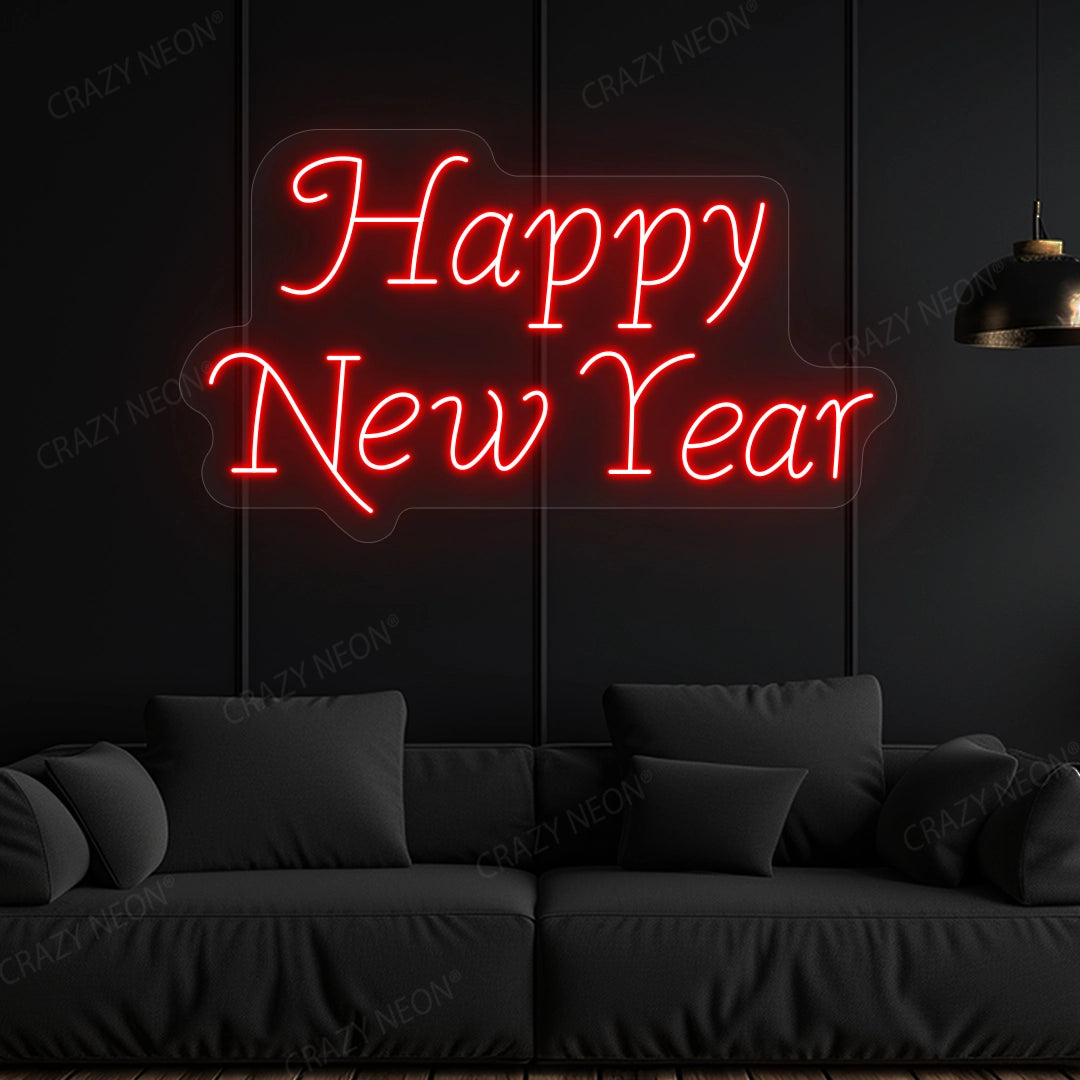 Happy New Year Neon Sign | Red