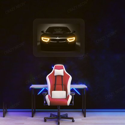 BMW i8 Neon Artwork | Orange