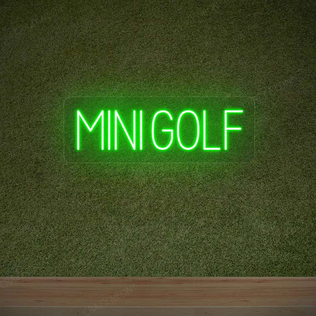 Mini Golf Neon Sign |  Green