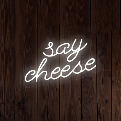 Say Cheese Neon Sign