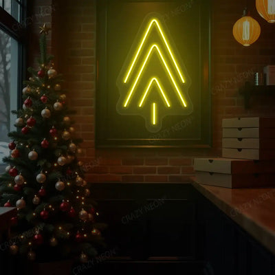Arrow Tree Neon Sign | Yellow