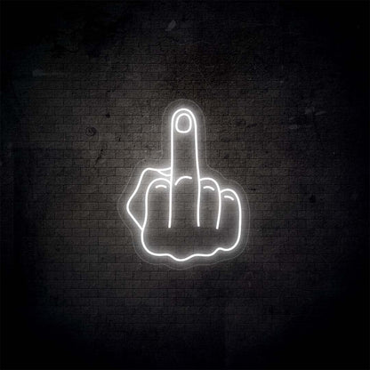 Middle Finger Neon Sign