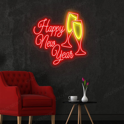 Happy New Year Neon Sign | Red 