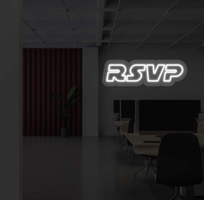 RSVP Neon Sign | Warmwhite