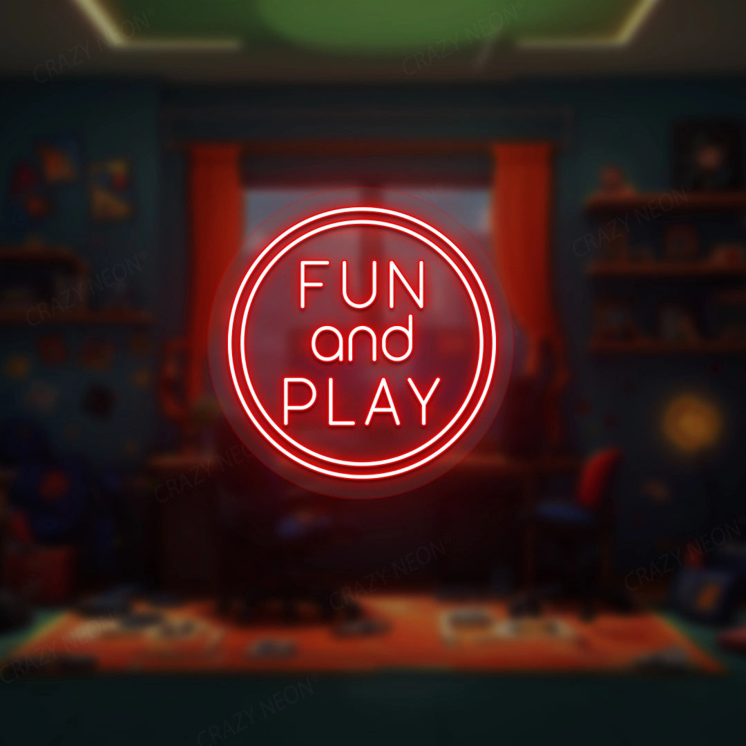 Fun n Play Neon Sign | Red