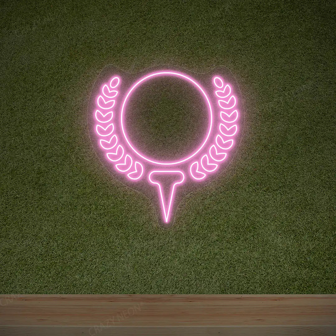 Golf Ball Neon Sign | Pink