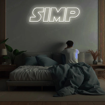 SIMP Neon Sign | white