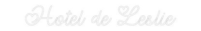 CN LED NEON: Hotel de Leslie