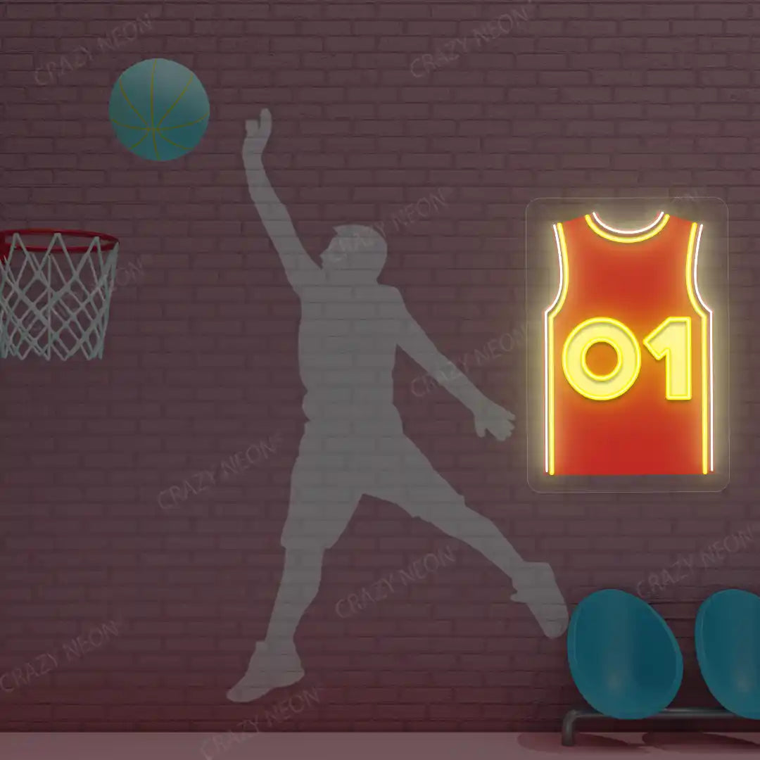Atlanta Johnson 01 Jersey Basketball Neon Artwork