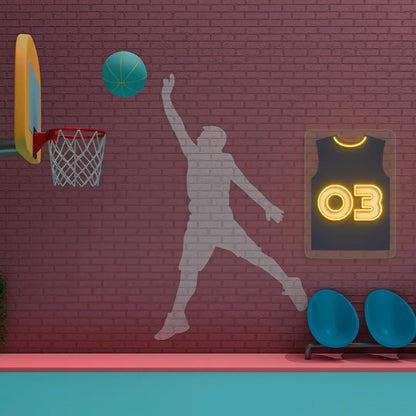 NOP Basketball Jersey Neon Artwork