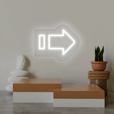 Direction Arrow Neon Sign