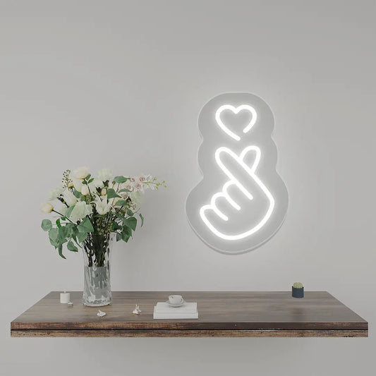 Heart - Hand Expression Neon Sign