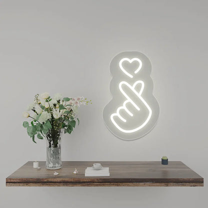 Heart - Hand Expression Neon Sign